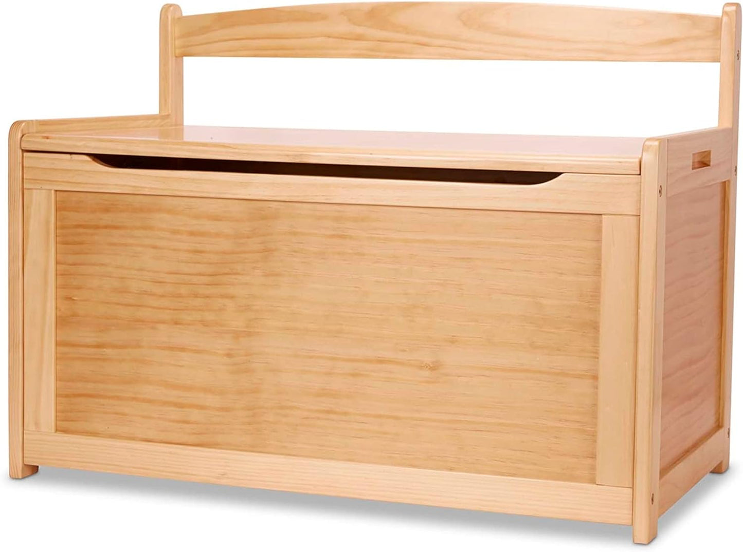 Melissa & Doug Wooden Toy Chest for Kids Storage Organizer