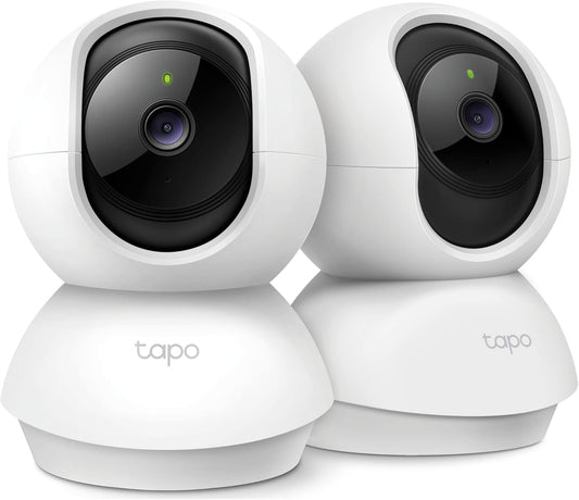 2-Pack TP-Link Tapo Baby Monitor Cameras - Motion Detection, 2-Way Audio, Night Vision
