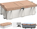 7x13 FT Rectangular Pool Cover for Above Ground Pool - Tensioned