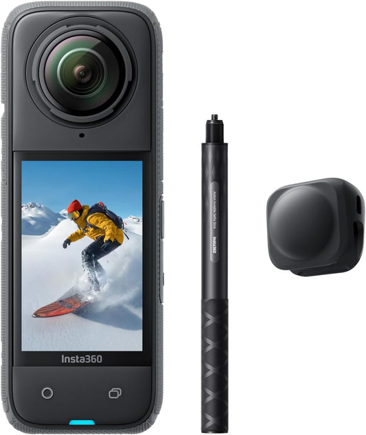 Insta360 X4 Snowboard Bundle - 8K Waterproof 360 Action Camera
