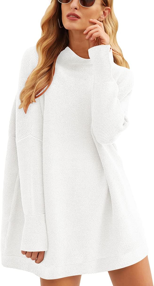 Oversized Casual Loose Turtleneck Sweater for Women 2025