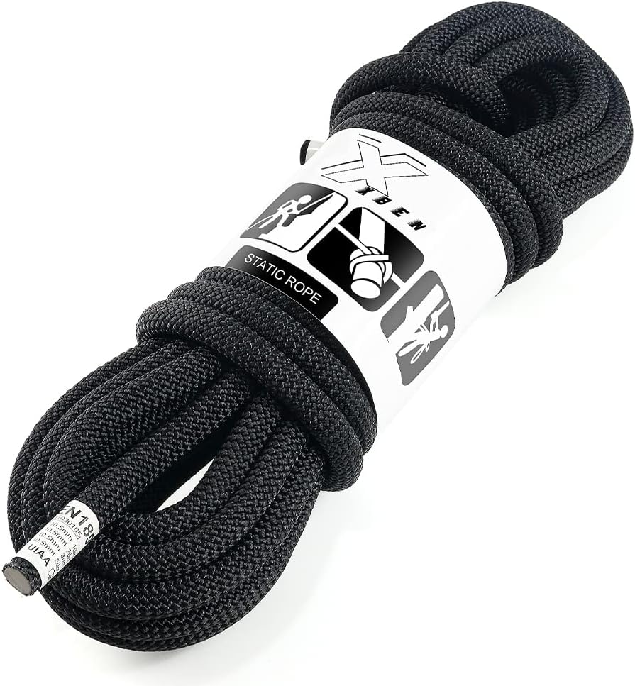 Static Rock Climbing Rope for Escape and Rescue by X XBEN