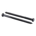 1/2 in x 8, 12-Piece Black Lag Bolt - Rustproof Blakote Protection