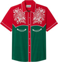 Tipsy Elves Men's Short Sleeve Holiday Button Down Shirts - Fun