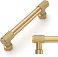 Champagne Bronze Knurled Cabinet Pulls 3-3/4 in Hole Center - 10 Pack