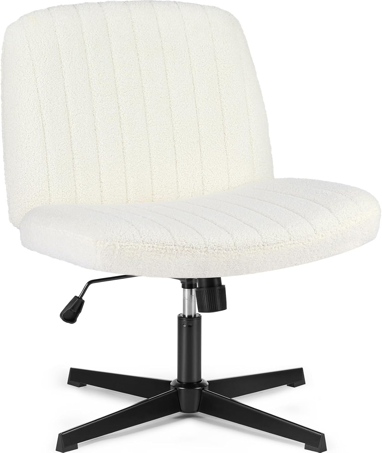 OLIXIS Cross Legged Armless Wide Adjustable Swivel Chair