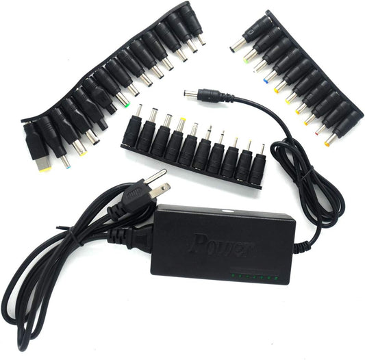 Padarsey Universal 96W AC Charger: 34 Adapters, 12V-24V Compatible