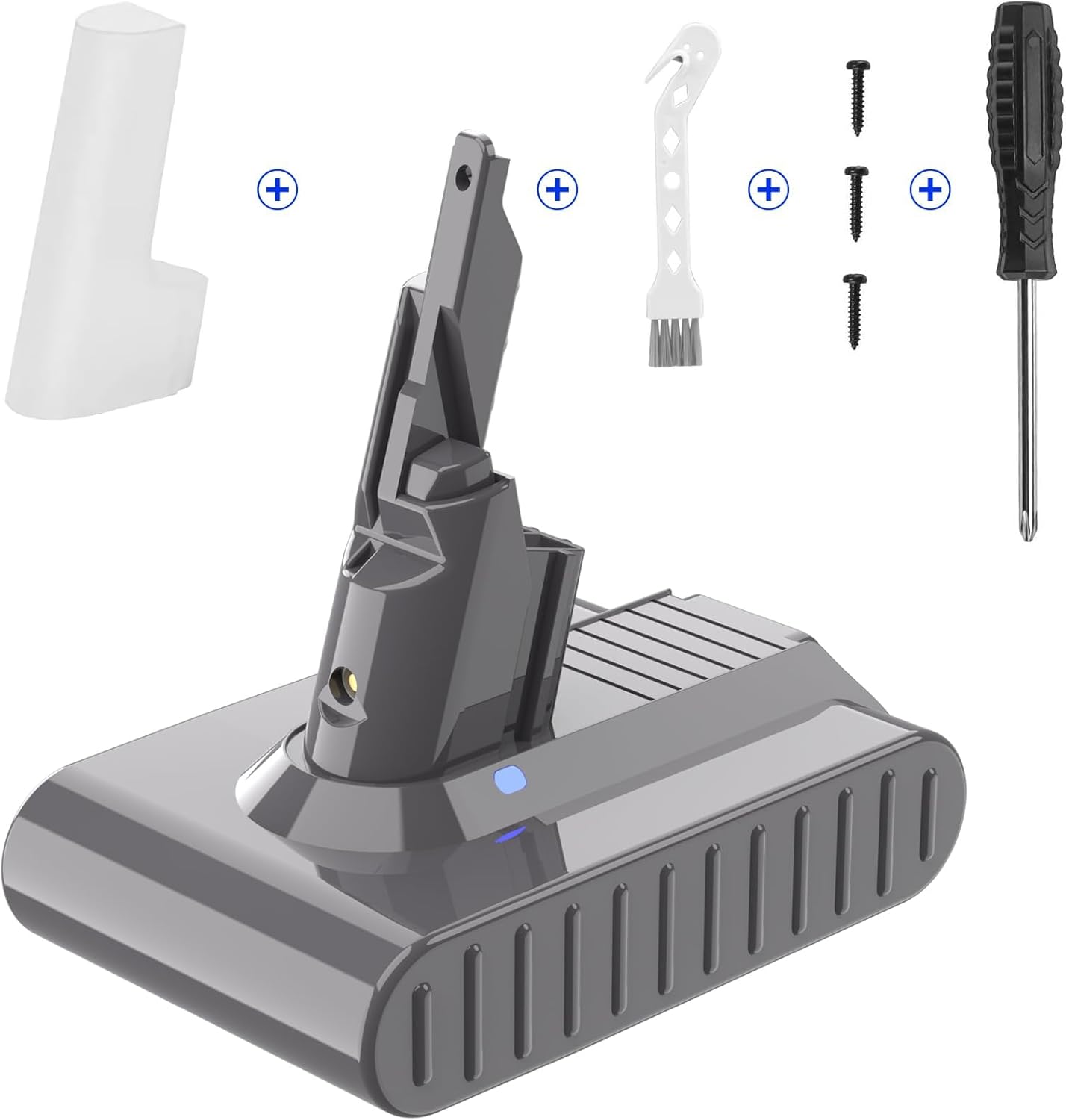 Enhanced 6000mAh V7 Battery Replacement for Dyson - Long-lasting Power