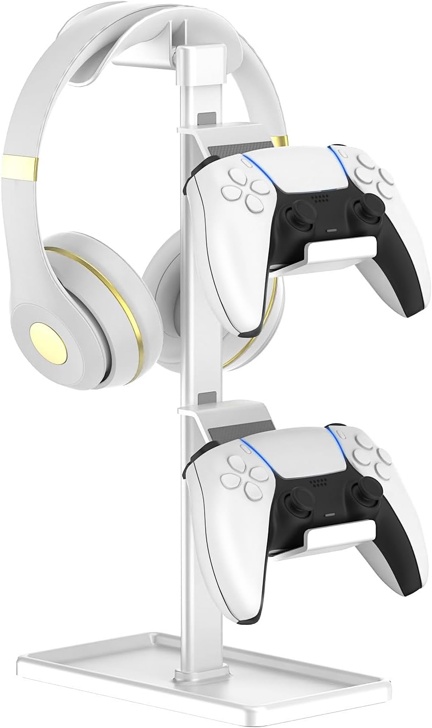 Universal Gaming Controller Holder and Headphone Stand Organizer
