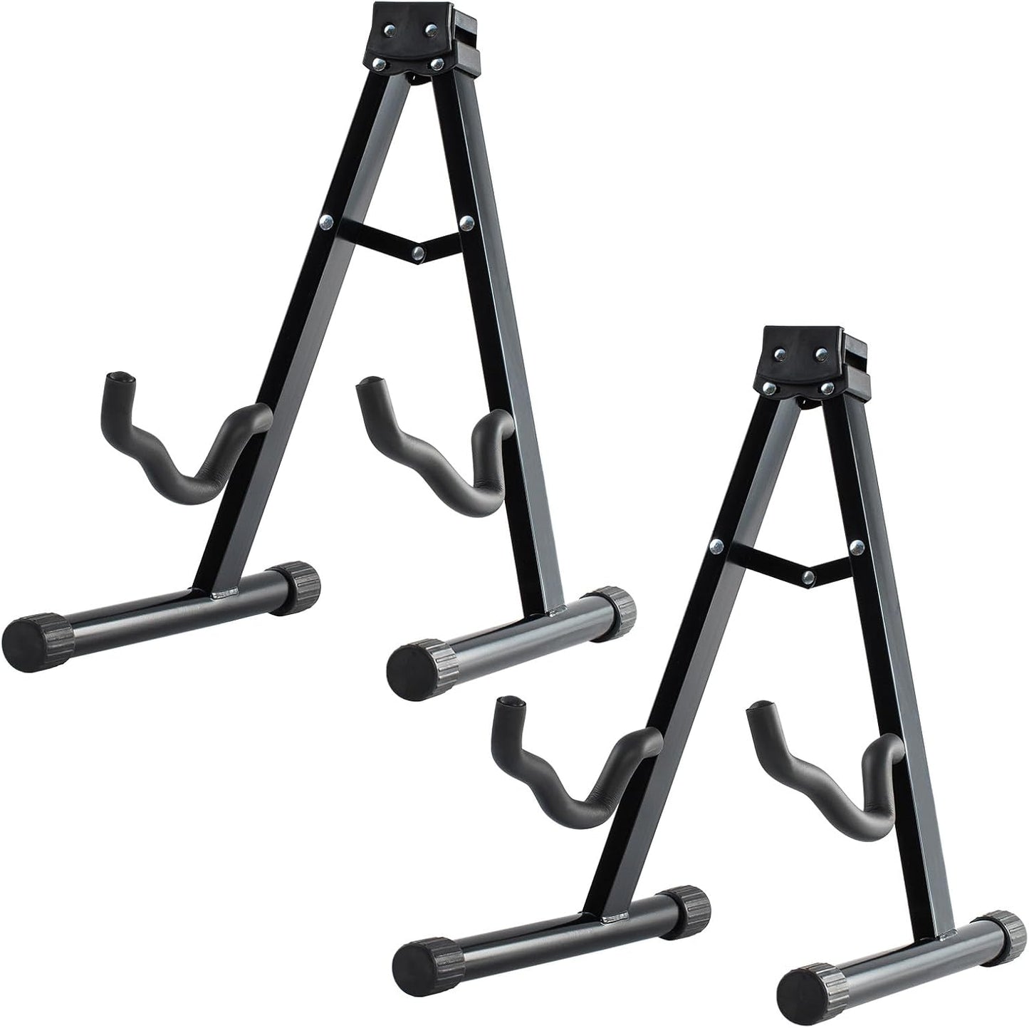 Foldable A-Frame Guitar Stand Set - Secure & Stylish!