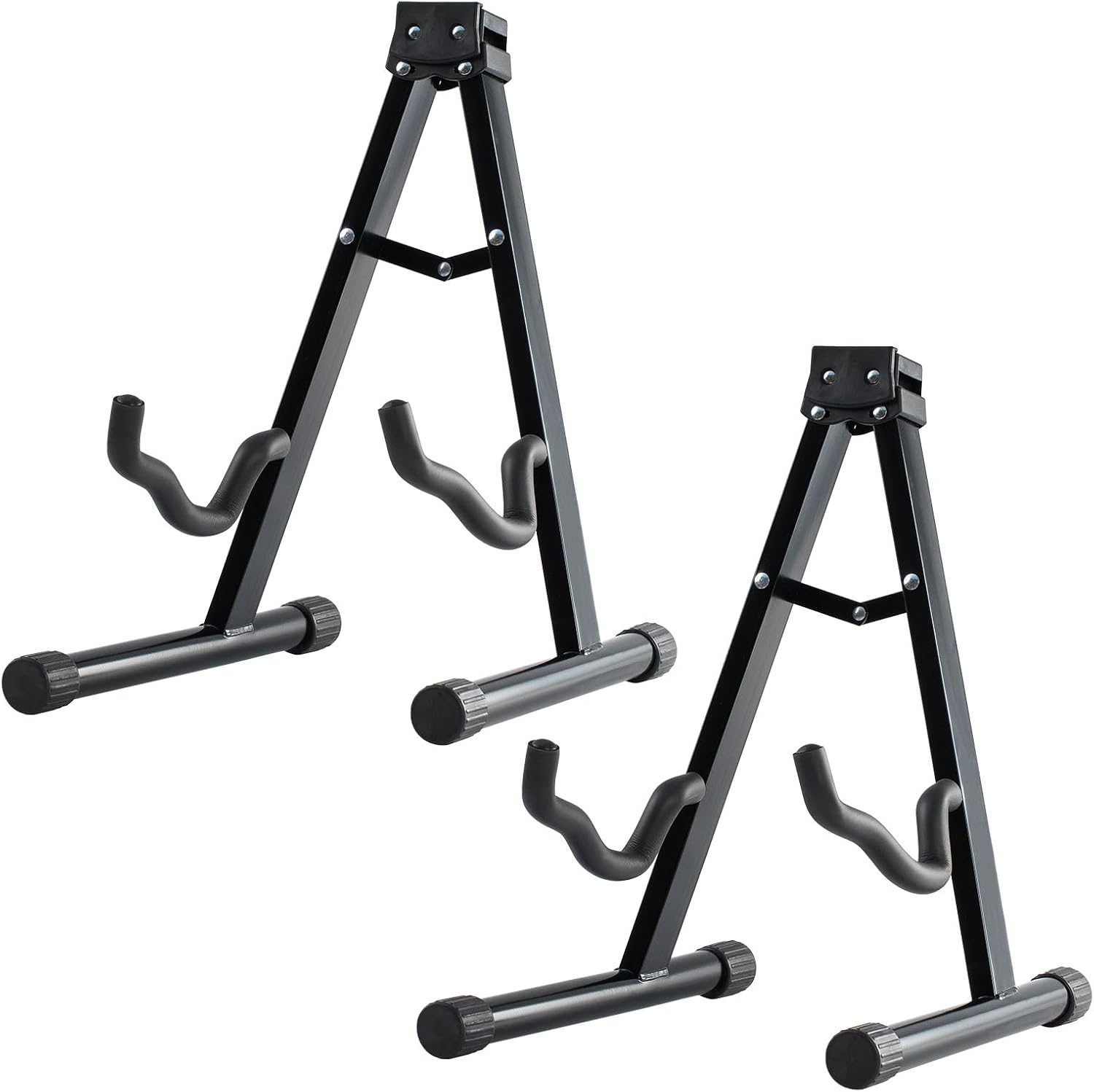 Foldable A-Frame Guitar Stand Set - Secure & Stylish!