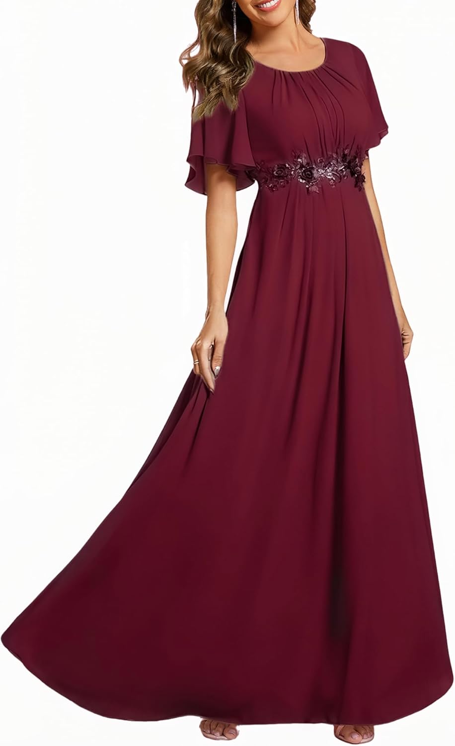 Elegant Floor Length A Line Evening Dress for Unforgettable Moments