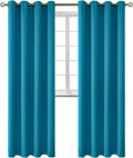 Blackout Curtains Peacock Blue 52 x 95 in Panels - Room Darkening