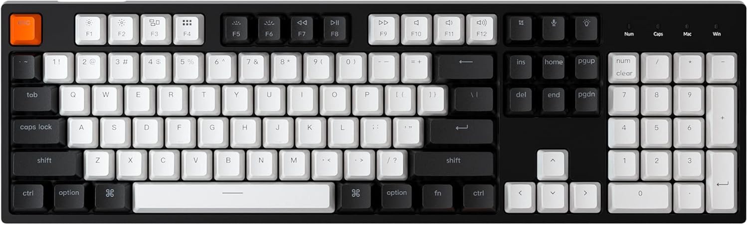 Keychron C2 Full Size Wired Mechanical Keyboard for Mac and Windows