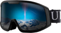 Ukoly Ski/Snowboard Goggles for Men Women - HD Anti-Fog OTG Protection