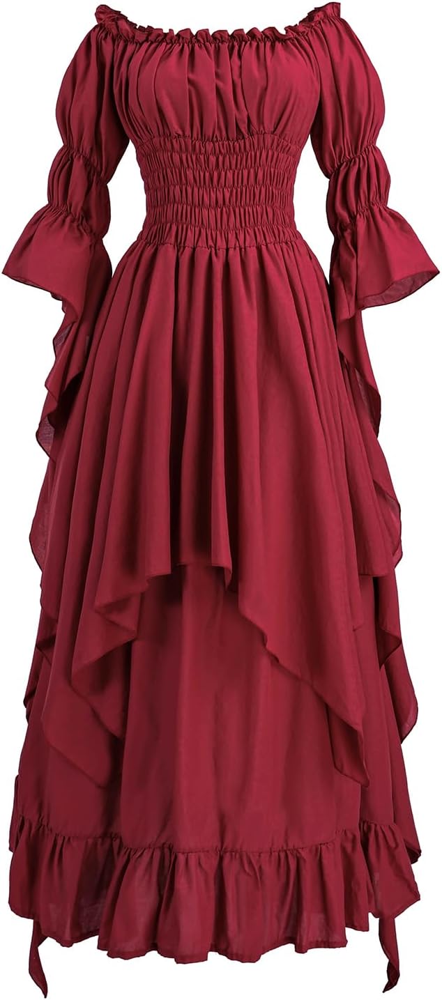 Renaissance Dress Women Medieval Costume for Gothic Weddings