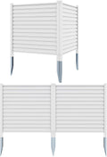 Air Conditioner Fence 4 Panels 44in x 45in - Louvered Outdoor Privacy