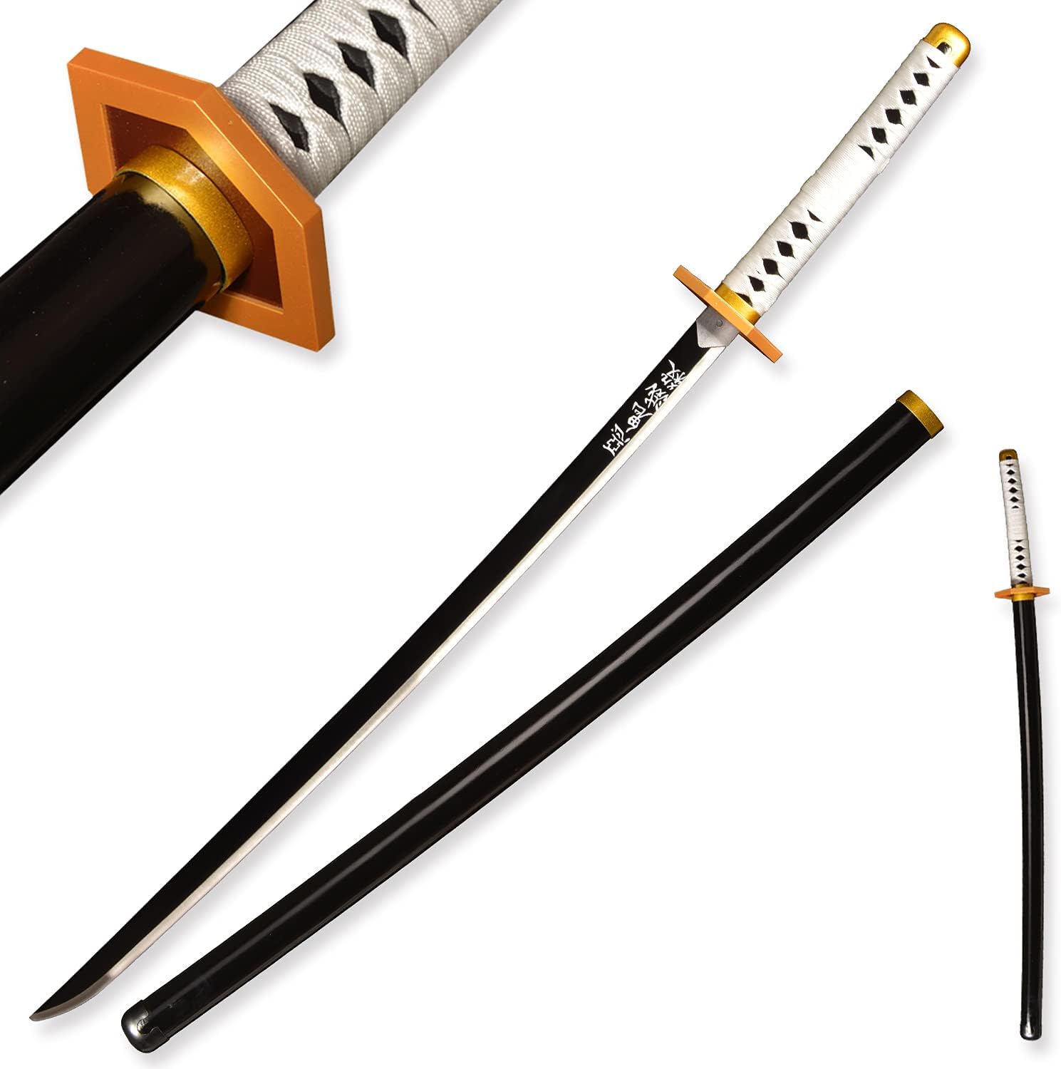 Metal Demon Sword 41in Stainless Steel Katana for Cosplay