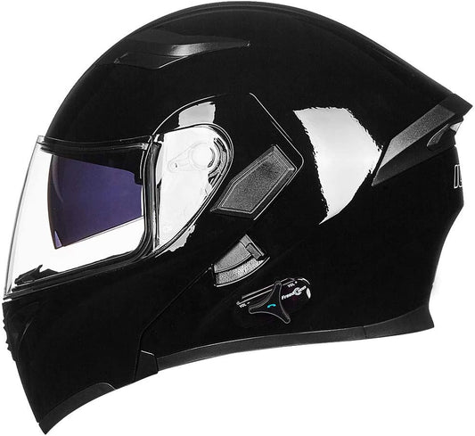ILM Bluetooth Motorcycle Helmet with Intercom and Dual Visor