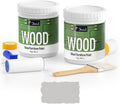 Matte Finish Furniture Paint 64 Oz - Light Grey Kit with Tools