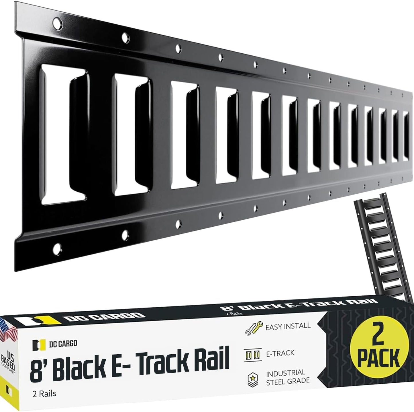 E Track Tie Down Rail Kit 8ft for Secure Cargo & Heavy Loads