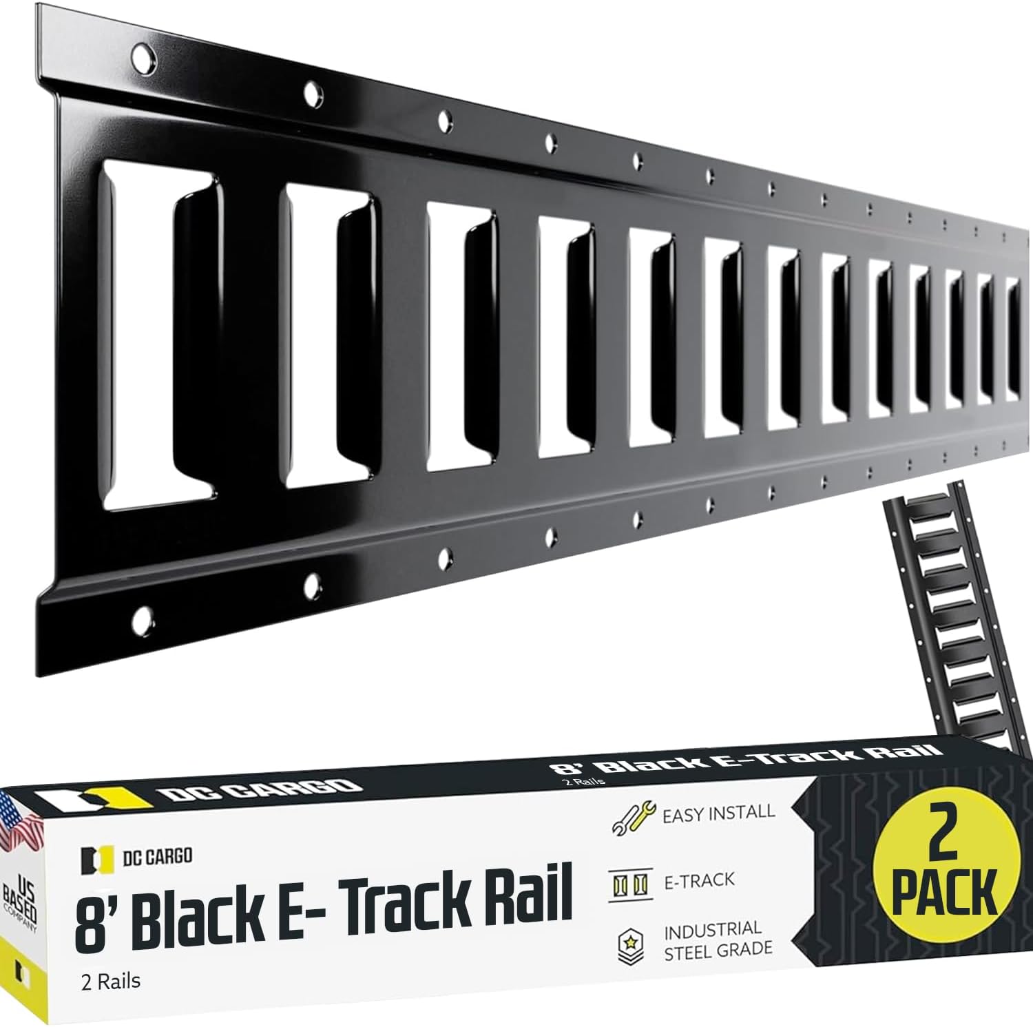 E Track Tie Down Rail Kit 8ft for Secure Cargo & Heavy Loads