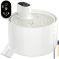 Ceramic Cat Water Fountain Cordless Automatic - Quiet Porcelain Pump