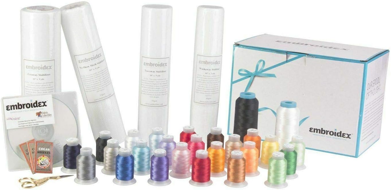Complete Embroidery Kit + Bonus Designs & CD