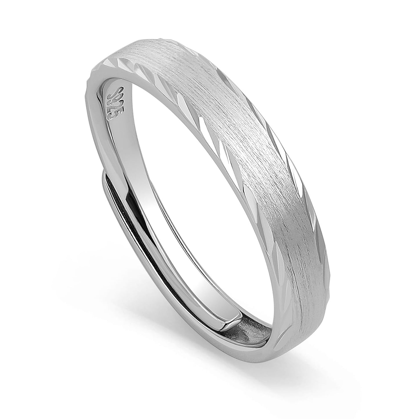 Meissa Couple Rings Wedding Band for Men and Women in 925 Silver