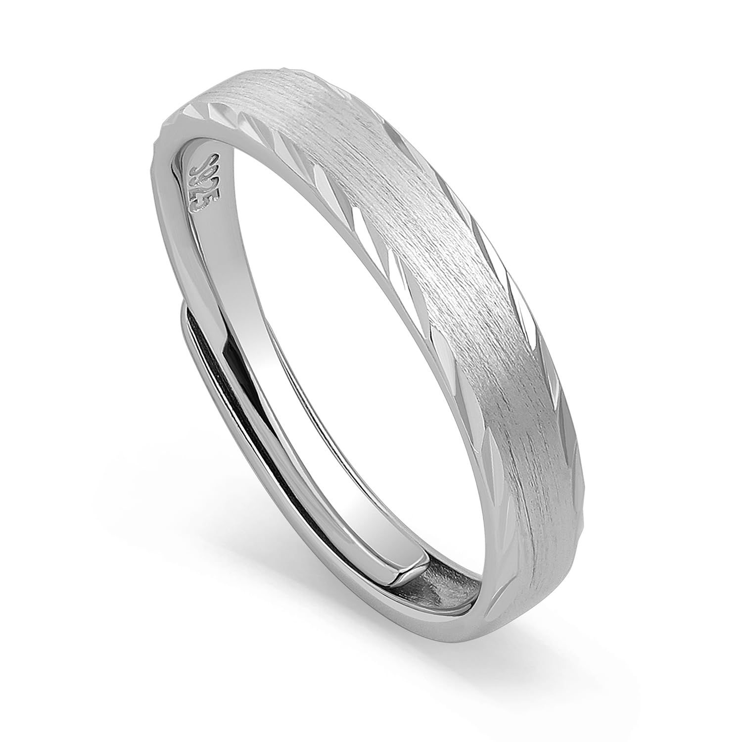 Meissa Couple Rings Wedding Band for Men and Women in 925 Silver