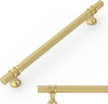Amerdeco Knurled Brushed Gold Cabinet Pulls 7.5 in CC - Durable Style