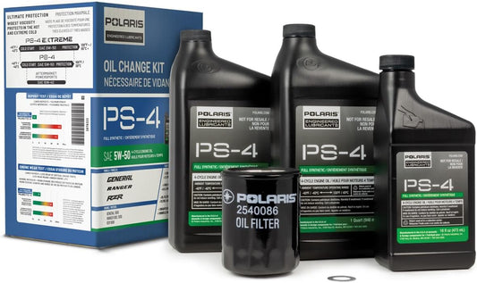 Polaris PS4 Oil Change Kit for RANGER, GENERAL, RZR Models