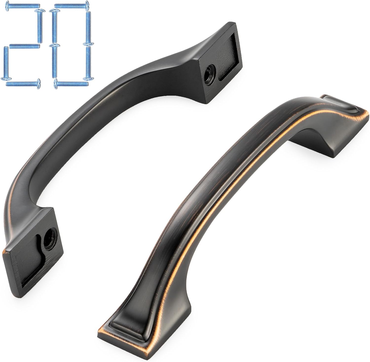 KOOFIZO 20 Pack 3 Inch Oil Rubbed Bronze Kitchen Cabinet Pulls