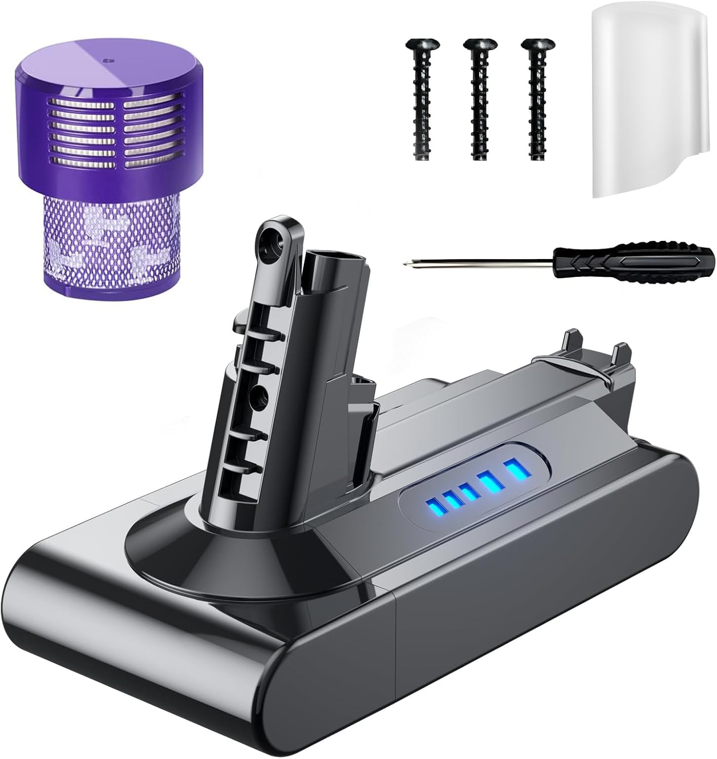 TURPOW 25.2V 6.0Ah Dyson V10 Battery - Enhanced Performance