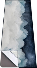 Non Slip Hot Yoga Towel with Corner Pockets - Sweat Absorbent