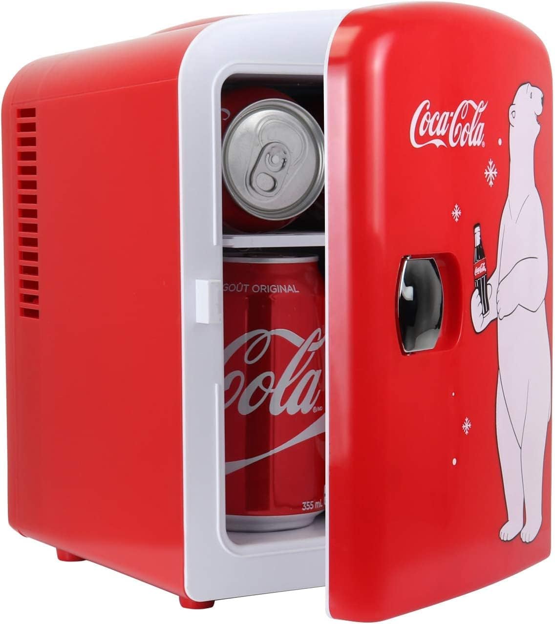 Coca Cola Polar Bear Mini Fridge for Snacks and Drinks