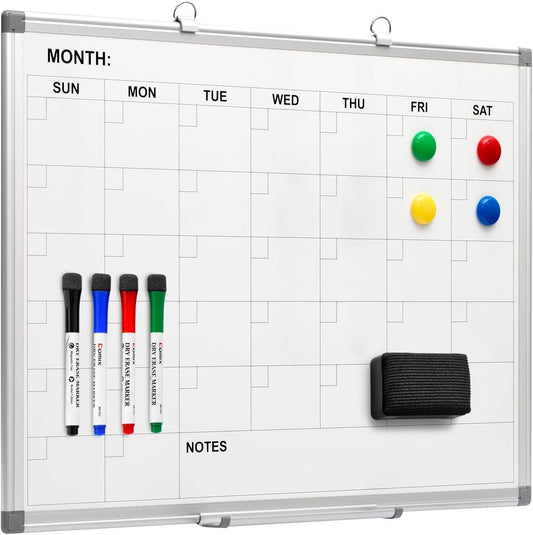 Comix Magnetic Dry Erase Calendar Whiteboard for Wall Use
