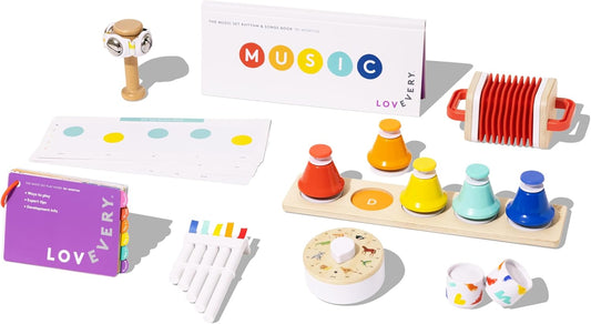 Lovevery Music Set: 6 Montessori Instruments for Toddlers