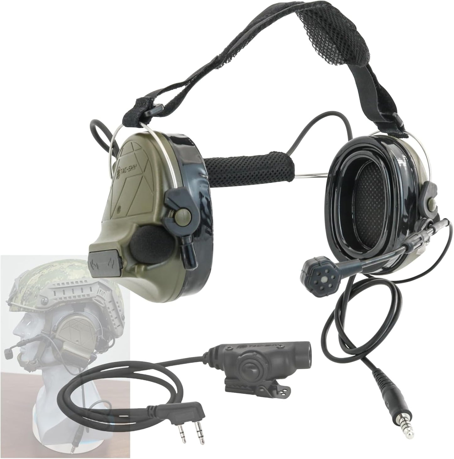 Tactical Headset C5 PRO for Kenwood Two-Way Radio Gaming