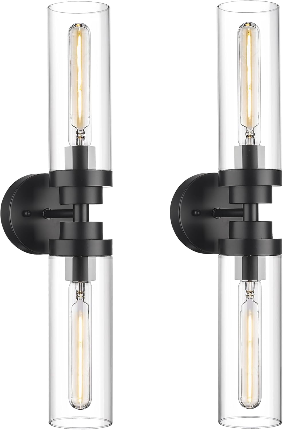 Emak 22 Inch Black Bathroom Light Fixtures for Elegant Spaces