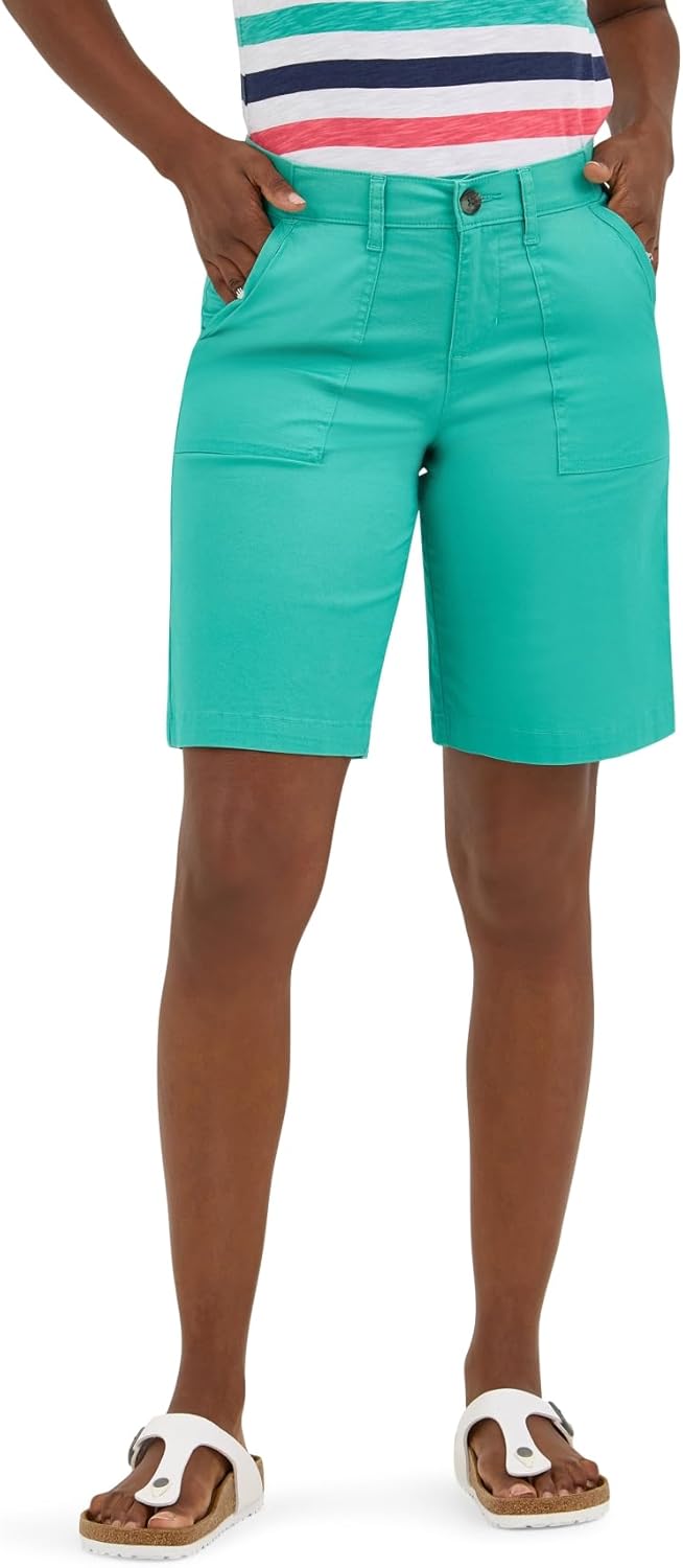 Lee Women's Ultra Lux Comfort Flex-to-Go Utility Bermuda Shorts