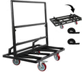 Folding Drywall Dolly w/ 5ft Swivel Casters - Portable 2000 LB Panel