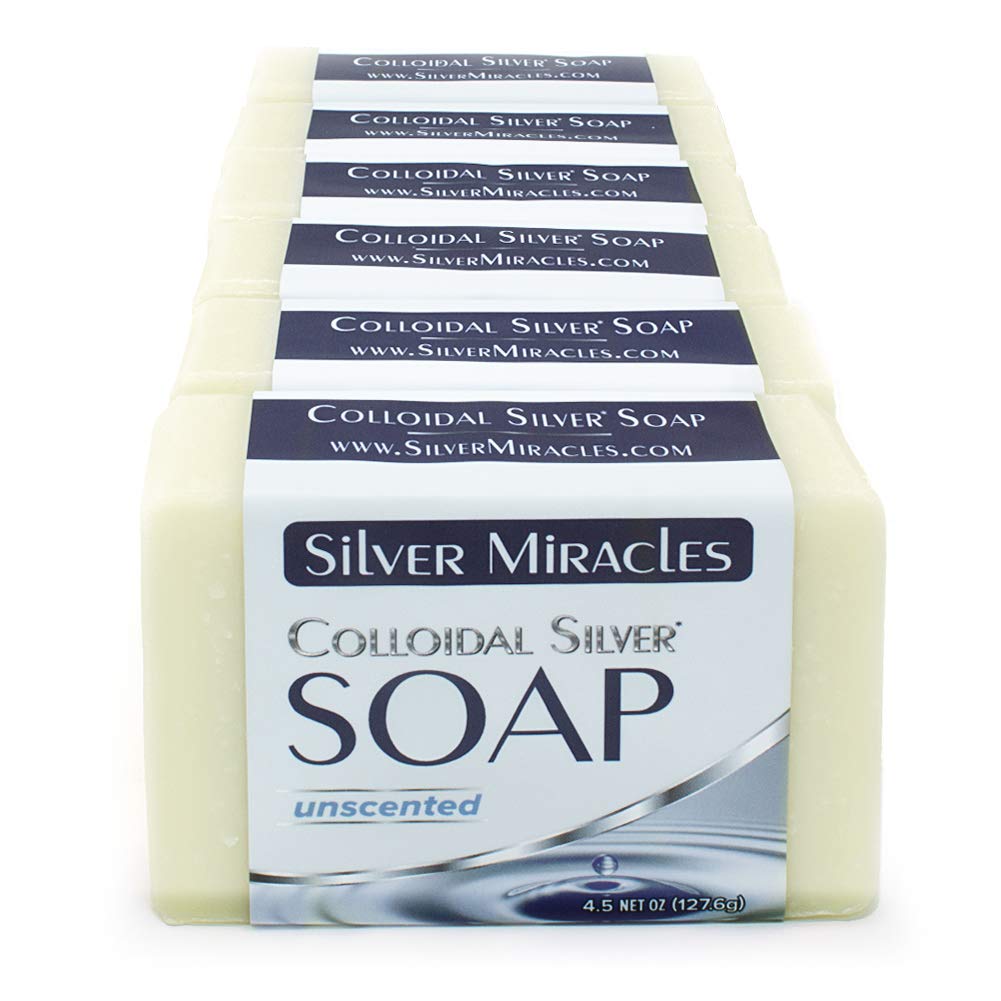Colloidal Silver Soap - 6 Pack for Natural Skin Care