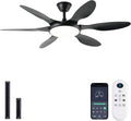 Ceiling Fans with Lights 51 in Flush Mount - Quiet, Dimmable LED