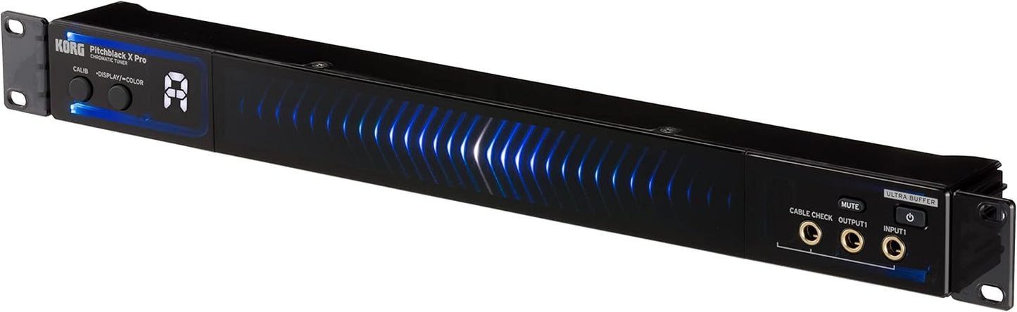 Korg Pitchblack X Pro Chromatic Rack-Mount Tuner for Musicians