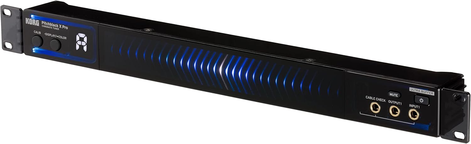 Korg Pitchblack X Pro Chromatic Rack-Mount Tuner for Musicians