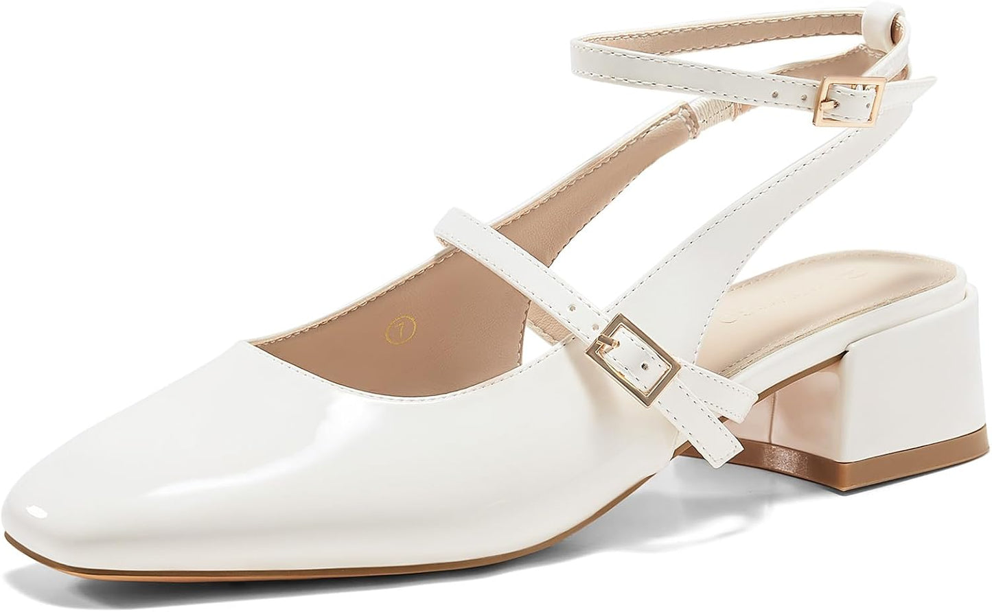 Coutgo Womens Mary Jane Chunky Low Heels for Every Occasion