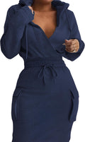 Women's Long Sleeve Hoodie Dress - Trendy Pullover for Everyday Wear
