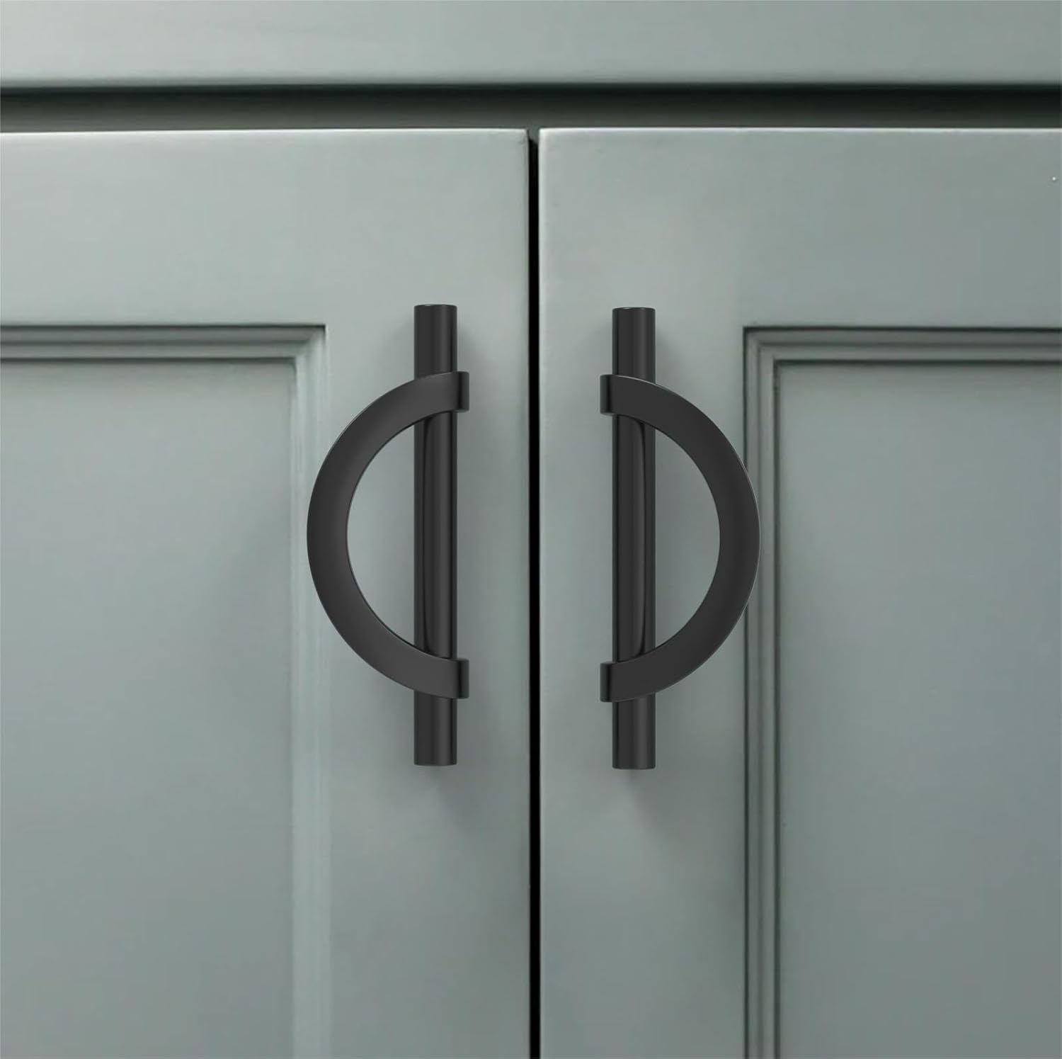Amerdeco 10 Pack Matte Black Cabinet Pulls for Stylish Upgrades