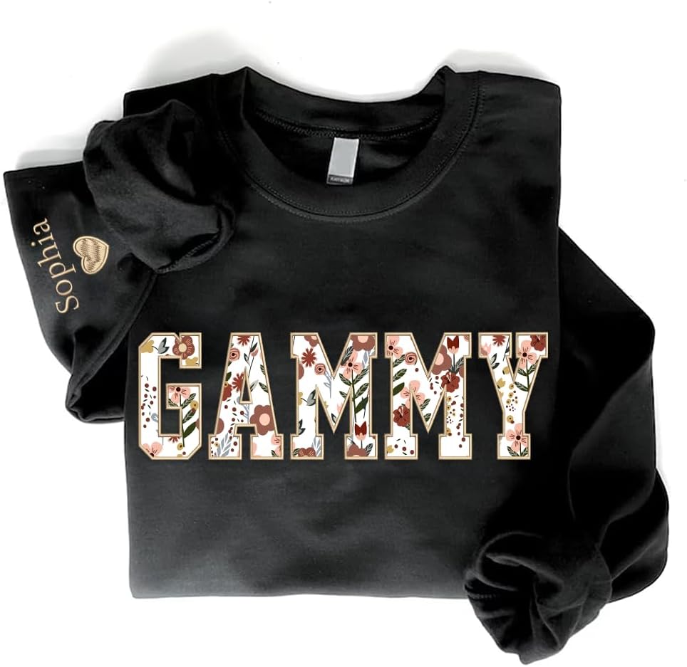 Custom Embroidered Gam Sweatshirt - Perfect Gamy Appreciation Gift!